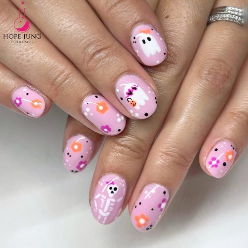 1-9-Pastel Ghosts and Floral Bones