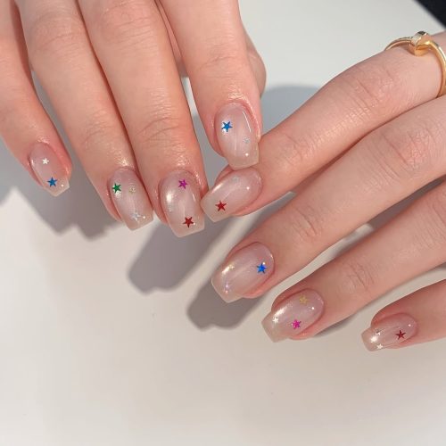 14-Rainbow Star Sparkle