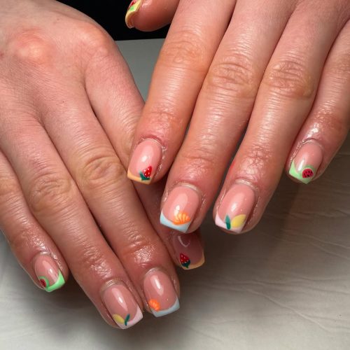 23-Fruity French Tips