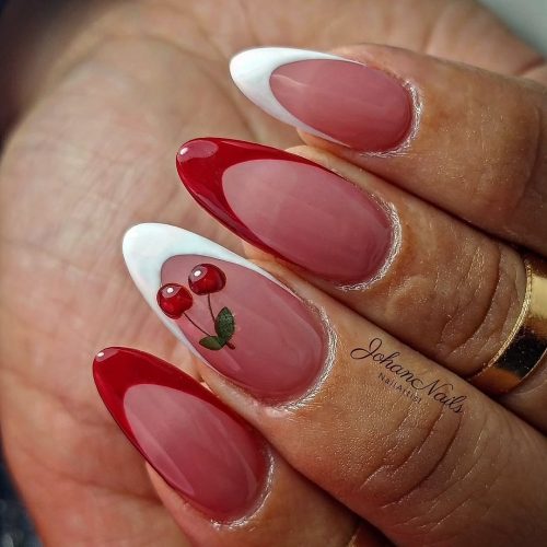 26-Cherry French Tips