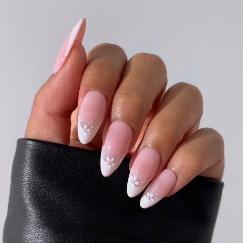 5-Floral French Manicure