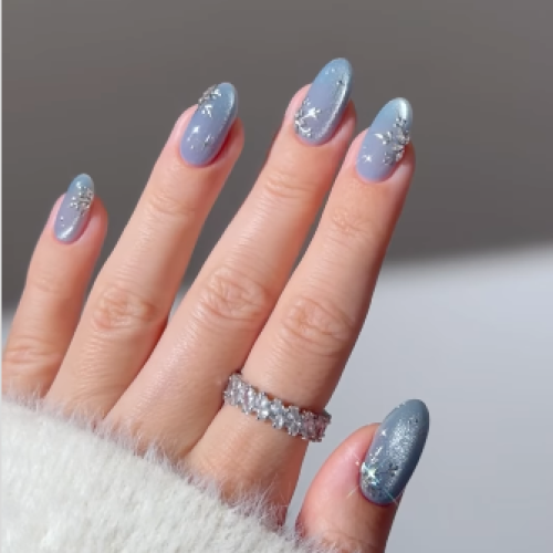 7-Frosty Blue Snowfall