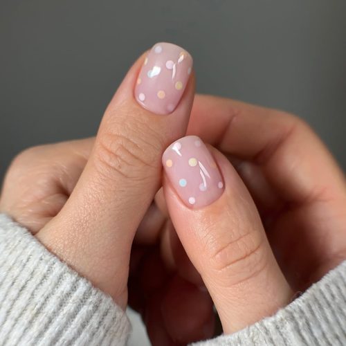7-Soft Pastel Polka Dots